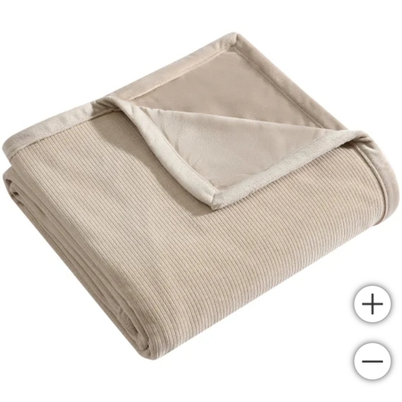 (Ew)Jennifer Adams luxe chenille corduroy throw - Picture 5 of 5